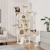 Yaheetech XXL Katzenkratzbaum Katzenbaum Kletterbaum 194 Produktbild-Vorschau 1
