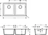 Hansgrohe S51 S510-U770 Unterbauspüle 370/370 Produktbild-Vorschau 2