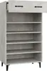 vidaXL Botník betonový šedý 60x35x105 cm odvozený dřevěný Náhled obrázku produktu 7