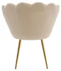 Beiger SHELL GOLD-Sessel mit goldfarbener Polsterung und Produktbild-Vorschau 12