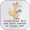 Mr. & Mrs. Panda Holzuntersetzer Triathlon Helden - Weiß - Produktbild-Vorschau 1