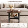 COSTWAY, table basse ronde, table d'appoint pour salon, Voir les images du produit 4
