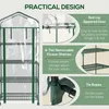 A collage of images showcasing the features of a greenhouse. Voir les images du produit
