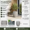 Blumentopf Ø: 34 x H: 40 cm Palermo Stone, Grau, für Innen Produktbild-Vorschau 3
