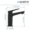 SCHÜTTE Waschbeckenarmatur RAVEN, Badarmatur mit PopUp Produktbild-Vorschau 5