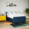 Boxspringbett mit Matratze Blau 140x200 cm Stoff Produktbild-Vorschau 3