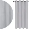Vorhänge aus Velours mit Ösen 140x240 cm 2 Stücke Grau Produktbild-Vorschau 2