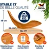 CASARIA® Chaise Longue à Bascule en Bois d'acacia certifié Voir les images du produit 3