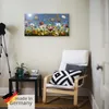 ARTland Leinwandbild Wildblumenwiese blauer Himmel Größe: Produktbild-Vorschau 5