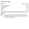Nutritional information and ingredients list for a food product. Voir les images du produit