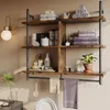 Bestier105,5cm Industrie-Regal Wandmontiertes 3-stufiges Produktbild-Vorschau 8