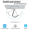 A diagram showing a hook with text and icons describing its features. Produktbild-Vorschau