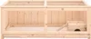 A wooden hamster cage with a ramp and a small house. Náhľad obrázku produktu