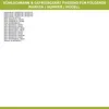 A list of appliance brands, model numbers, and related product codes for refrigerators and freezers. Produktbild-Vorschau