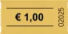 CombiCraft Gelbe Euro-Wertmarken Rolle – 1,00 € - 5 Rollen Produktbild-Vorschau 2