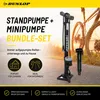 Dunlop Fahrradpumpe mit Manometer und Mini Fahrradpumpe Set Produktbild-Vorschau 10