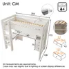 okwish Kinderbett  90x200,Hochbett  mit L-förmigem Produktbild-Vorschau 6