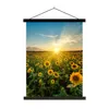 MuchoWow® Textilposter Sonnenuntergang - Blumen - Produktbild-Vorschau 1
