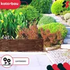 KOTARBAU® 10 pezzi Staccionata in Legno per Giardino Anteprima dell’immagine prodotto 2