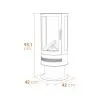 Acantha Orbit camino elettrico 1800 W crema – fiamma LED 3 Anteprima dell’immagine prodotto 5