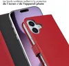 Selencia Bibliothèque en cuir véritable pour l'Apple iPhone Voir les images du produit 4