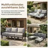 Merax Gartenmöbel-Set 3-Sitzer Outdoorsofa, Produktbild-Vorschau 3