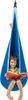 A young boy is sitting in a blue hanging pod chair and reading a book. Náhled obrázku produktu