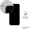 A close-up view of a smartphone screen protector with marketing text and icons. Produktbild-Vorschau
