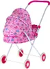 Puppenwagen aus Metall, 2-in-1, tiefe Gondel, faltbares Produktbild-Vorschau 3