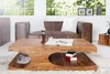 Stolik kawowy z półką z litego drewna 120x70 cm Podgląd zdjęcia produktu 10
