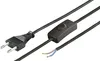 Euro Netzkabel mit Schalter Eurostecker  abisolierte Produktbild-Vorschau 4