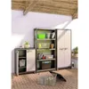 Keter Niedriger Lagerschrank Titan Schwarz und Grau 100 cm Produktbild-Vorschau 9