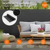 ECD Germany Tappeto privacy in PVC 120x600 cm, antracite, Anteprima dell’immagine prodotto 2