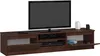 Meuble TV K160 en wenge avec rangement et deux étagères Voir les images du produit 2