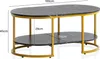 A coffee table with two tiers, shown from a diagonal angle against a white background. Náhled obrázku produktu