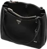 Schwarze Damen-Tasche mit Henkel & Reißverschlusstaschen – Produktbild-Vorschau 15