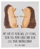Mr. & Mrs. Panda Decke Igel Liebe - Grau Pastell - Produktbild-Vorschau 1