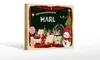 Holzschild Weihnachten Grüße aus MARL Geschenk Dekoration  Produktbild-Vorschau 1