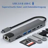 Rolio USB C Hub, 8 in 1 Hub, HDMI 4K, USB-C Ladefunktion, Produktbild-Vorschau 7
