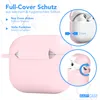 EAZY CASE - Schutzhülle für AirPods 3 Hülle Rosa Silikon Produktbild-Vorschau 6