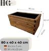 HolzGarden Fioriera in Legno Massello Impregnato con Anteprima dell’immagine prodotto 2