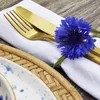 Besteck Set Golden Cutlery 4 tlg. Gold Matt Edelstahl Küche Produktbild-Vorschau 3