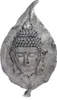 Wandskulptur Blatt mit Buddha Wanddekoration 59x35x10cm Produktbild-Vorschau 1