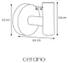 CERANO - Toallero de pared Lineo - cromo Vista previa de la imagen del producto 4