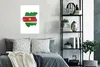MuchoWow® Poster Karte mit Flagge Suriname 40x60 cm - Produktbild-Vorschau 4