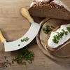 Relaxdays Wiegemesser mit Brett, Bambus & Edelstahl, Produktbild-Vorschau 5