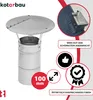 KOTARBAU® Daszek Dymny 100 MM Nasada Kominowa Daszek Do Podgląd zdjęcia produktu 5