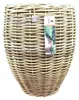 VAN DER LEEDEN DRYPOT® Rattan Pflanzkübel Grau Ø 40 cm - Produktbild-Vorschau 1