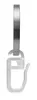 Gardinenring FLACHRINGE (Edelstahl-Optik, 100 Stk.), Set, Produktbild-Vorschau 3