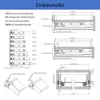 4 Paar Unterflurführungen 350mm mit Soft Close, Vollauszug Produktbild-Vorschau 3